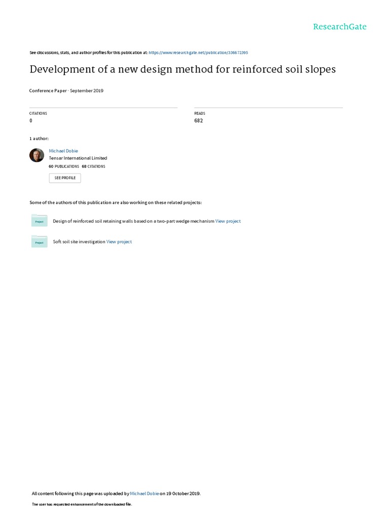 New Method for Reinforced Soil Slopes | PDF | Mechanical Engineering ...