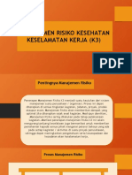 Manajemen Risiko Kesehatan Keselamatan Kerja (K3)