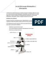 Ajuste y Usos Del Microscopio Metalográfico y Mineragrafico