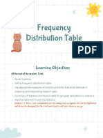 Frequency Distribution Tables: Constructing and Interpreting