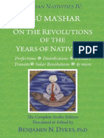 Dykes, Benjamin - Persian Nativities IV Abu Ma'Shar. on the Revolutions of the Years of Nativities