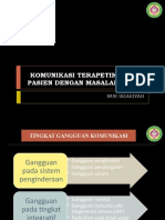 7.KOMUNIKASI TERAPETIK PADA PASIEN DENGAN MASALAH FISIK