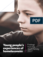 Young People's Experiences of Homelessness - Youth Survey 2017 - FINAL REPORT