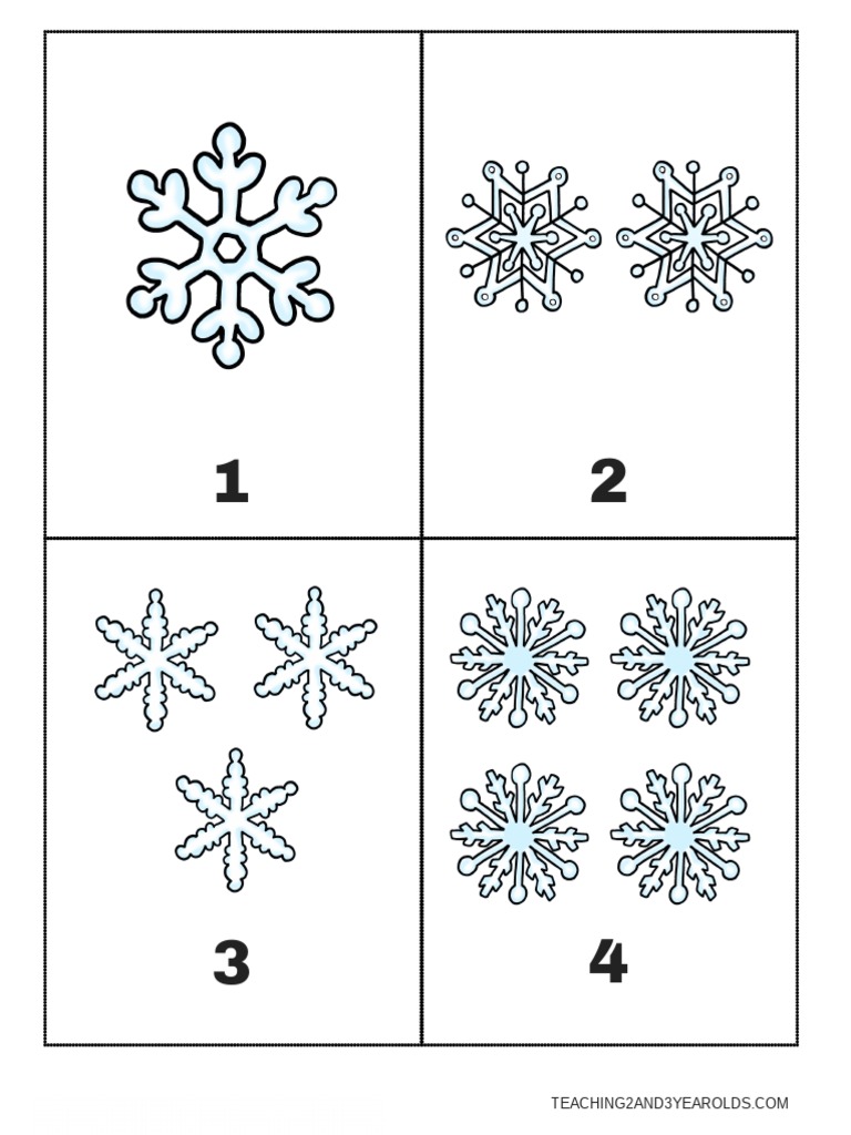 Snowflake Counting Printables | PDF | Career & Growth
