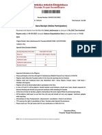 Seva Receipt (Online Participation)