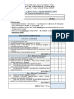 Formato de Autoevaluacion de Estudiantes