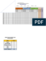 Format Daftar Nilai Ulangan Siswa