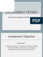 EE 13 Economic Analysis in Public Sector