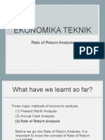 Rate of Return Analysis Explained