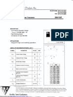 Silicon PNP Power Transistor 2SA1307 Technical Specifications