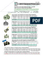 2017 General Price List: and Valve Automation Equipment Industrial Process High Performance Ball Valves