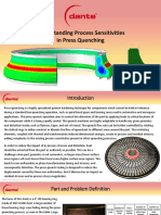 Understanding Process Sensitivities in Press Quenching