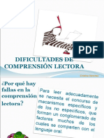 Dificultades Comprension Lectora