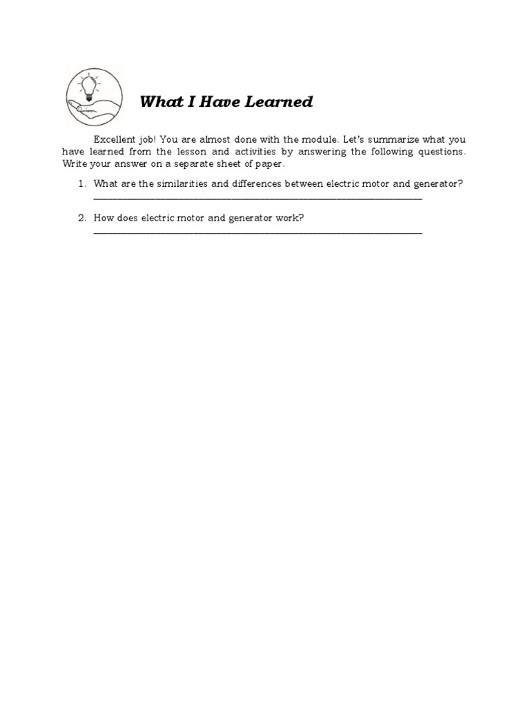 Q2 MODULE 5 - What I Have Learned | PDF | Technology & Engineering