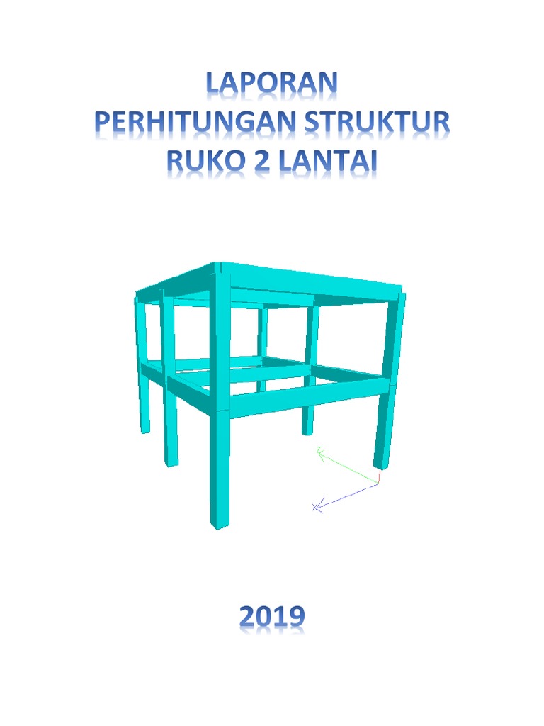 Laporan Perhitungan Struktur Ruko (Rumah Toko) 2 Lantai | PDF