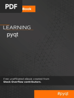 Learning Pyqt