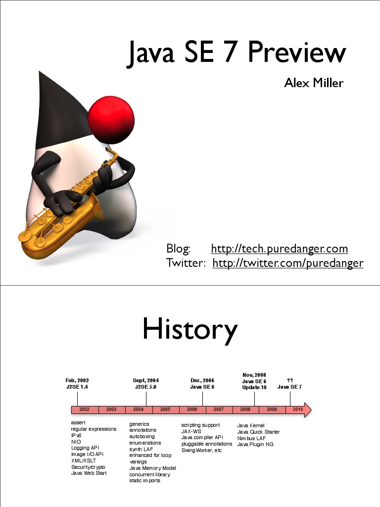 Java SE 7 Preview: Alex Miller | PDF | Java (Programming Language ...