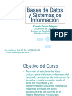 Bases de datos y sistemas de información