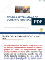 Teorías Alternativas de Comercio Internacional