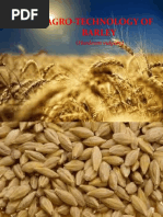 Agro-Technology of Barley: (Hordeum Vulgare)