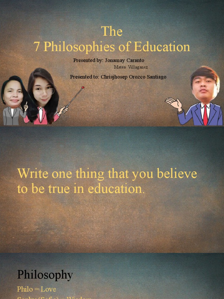 7 Educational Philosophies Explained | PDF | Philosophy Of Education ...