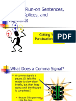 Unit 8 Run Ons and Splices