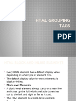HTML Grouping-1