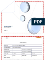 Assignment 1: Business Intelligence