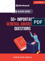 50+ Important Questions: General Awareness
