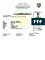 Philippine Police Clearance Certificate