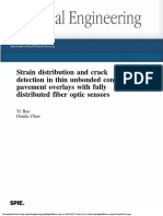 8-Strain Distribution and Crack Detection in Thin Unbonded Concrete Pavement Overlays With Fully Distributed Fiber Optic Sensors