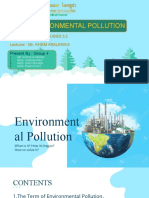 Environmental Pollution: Lecturer: Mr. KHEM KIMLEANG