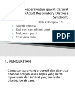 Asuhan keperawatan gawat darurat Ards (Adult Respiratory