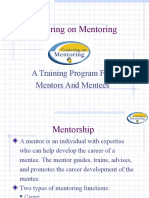 Centering On Mentoring: A Training Program For Mentors and Mentees