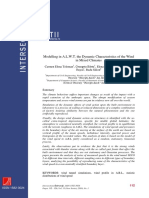 Modelling in A.L.W.T. The Dynamic Characteristics of The Wind in Mixed Climates