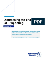 Addressing The Challenge of IP Spoofing