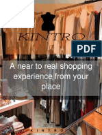 A Near To Real Shopping Experience From Your Place: K I N T R O