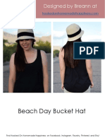 Beach Day Bucket Hat: Find Hooked On Homemade Happiness On Facebook, Instagram, Ravelry, Pinterest, and Etsy!
