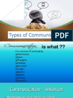 Types of Communication