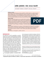 ABO Incompatible Platelets: Risks Versus Benefit: Review