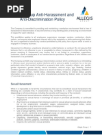 Allegis Group Anti-Harassment and Anti-Discrimination Policy