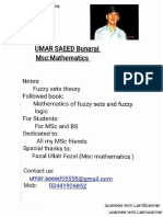 Fuzzy Sets Theory Umar Saeed Bunarai