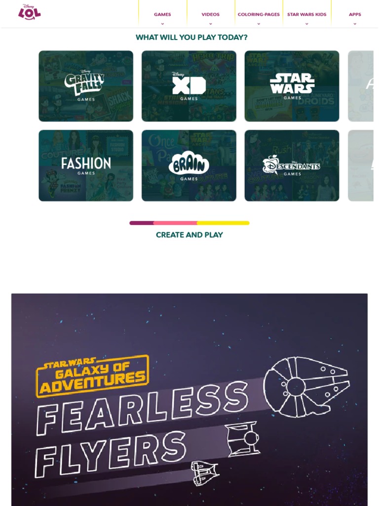 Online Games - Disney LOL | PDF | The Walt Disney Company | Leisure