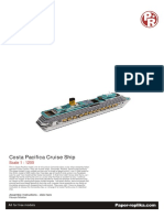 Costa Pacifica Cruise Ship: Model: No. 0236/III/10
