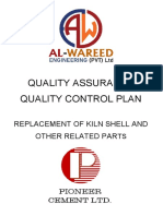 QA/QC Plan for Kiln Shell Replacement