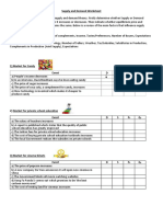 Supply & Demand Worksheet Guide
