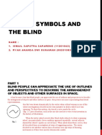 Visual Symbols and The Blind: Name: 1. Ismail Saputra Sapareng (11201042) 2. Ryan Ananda Dwi Gunawan (05201082)