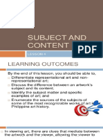 Subject and Content 2