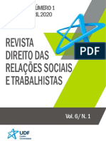 Revista Direito Das Relações Sociais e Trabalhistas - Artigo e Sentença UBER