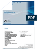 LTE Technology and LTE Test A Deskside Chat: April 2009